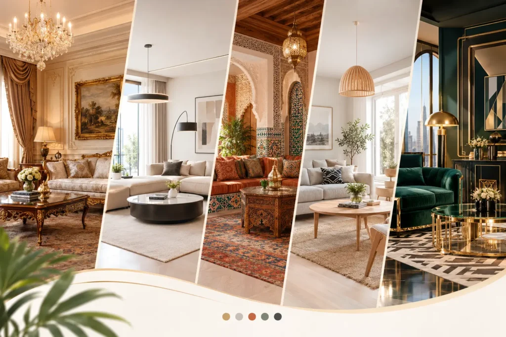 أنماط التصميم الداخلي