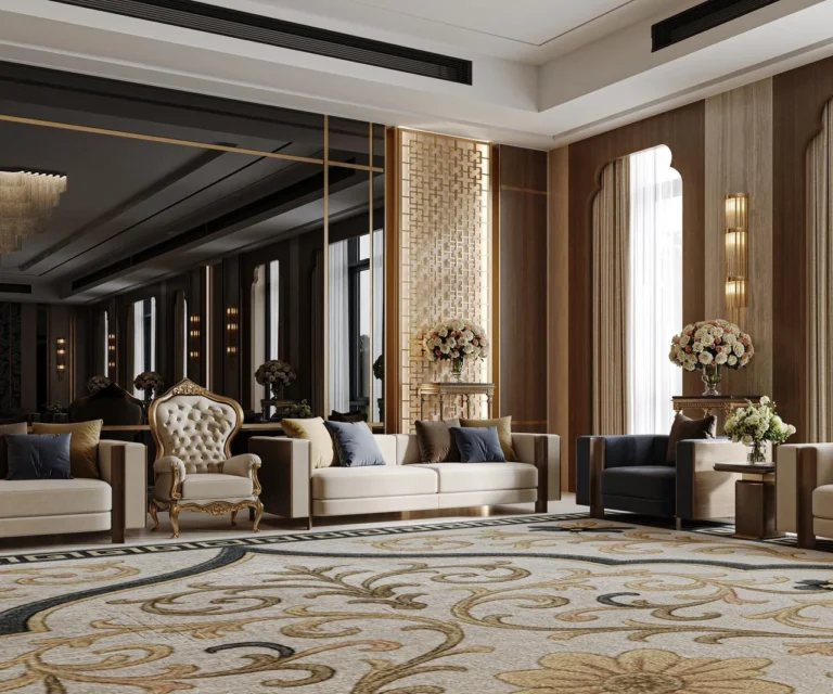 تصميم قاعة VIP للأفراح – قسم الرجال