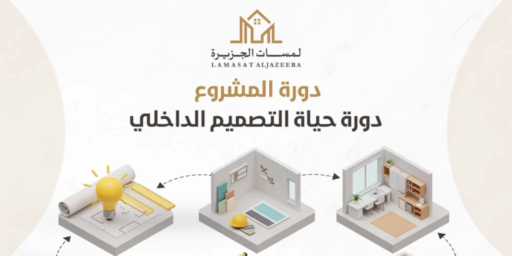 دورة حياة التصميم الداخلي