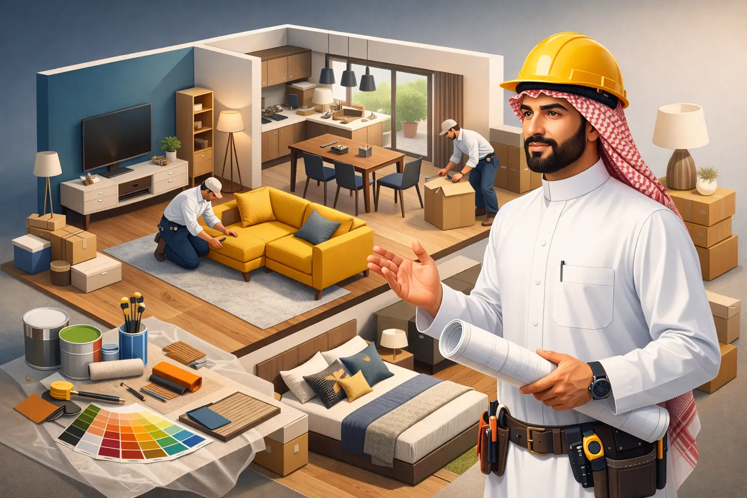 تأثيث منزل كامل باحتراف دون هدر أو ارتباك