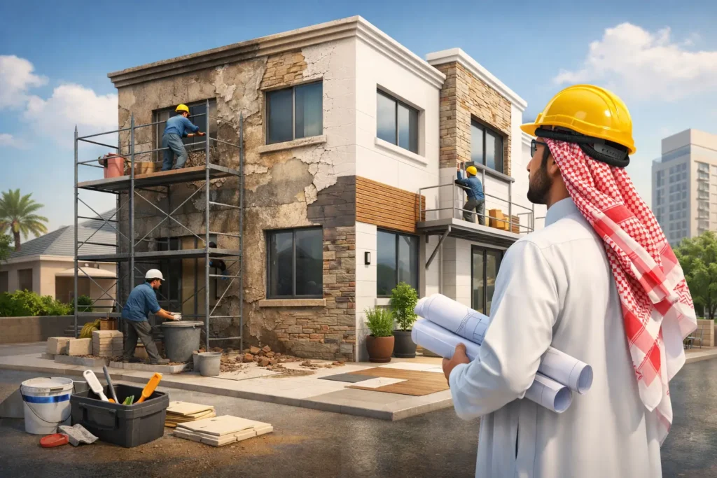 كم تكلفة ترميم واجهة وما الذي يحددها؟