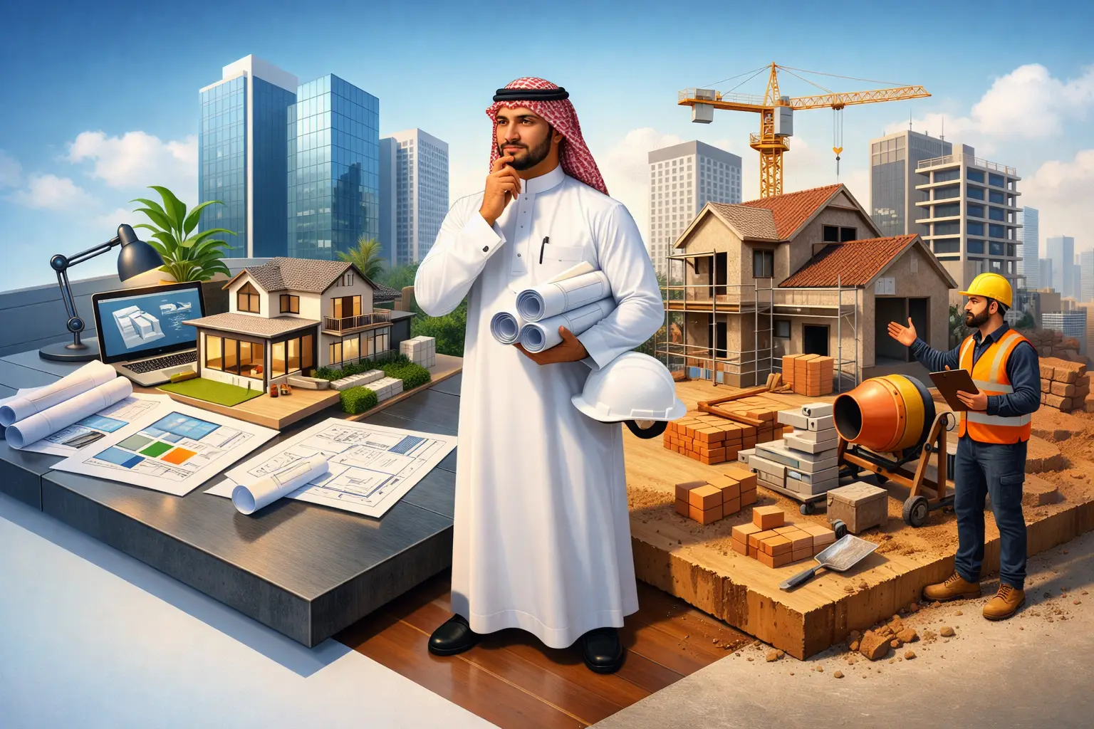 مكتب هندسي أم مقاول؟ القرار الصحيح لمشروعك