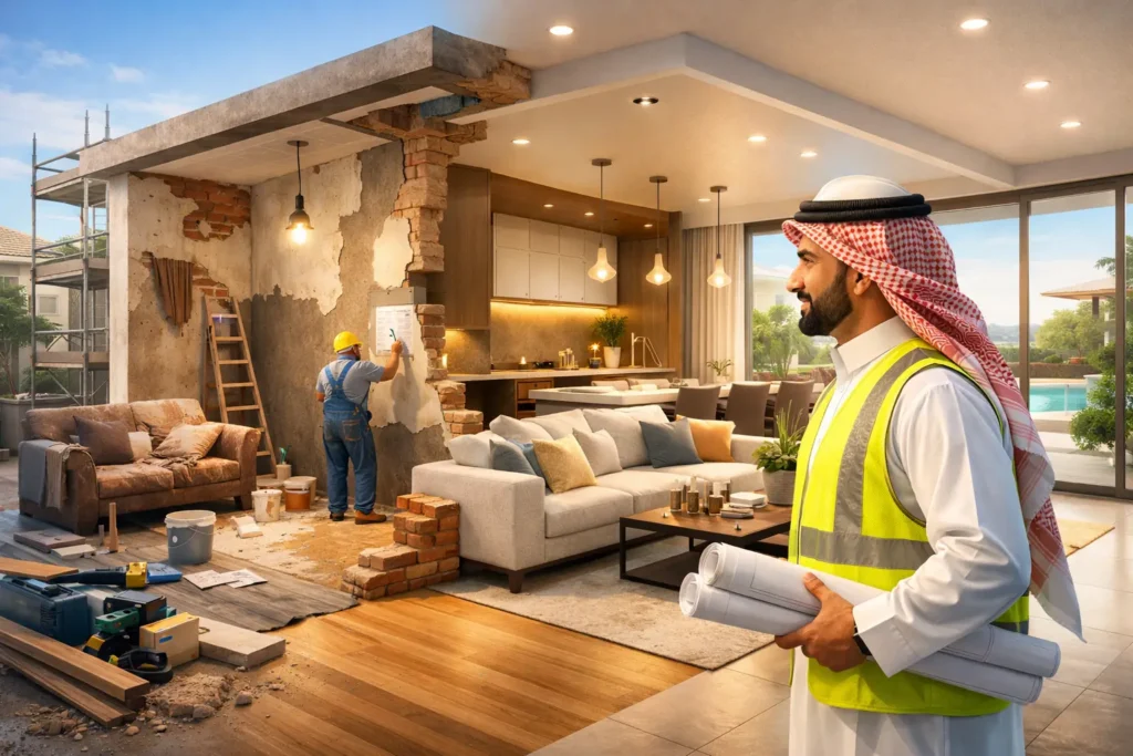 ترميم منازل باحتراف يرفع القيمة والراحة