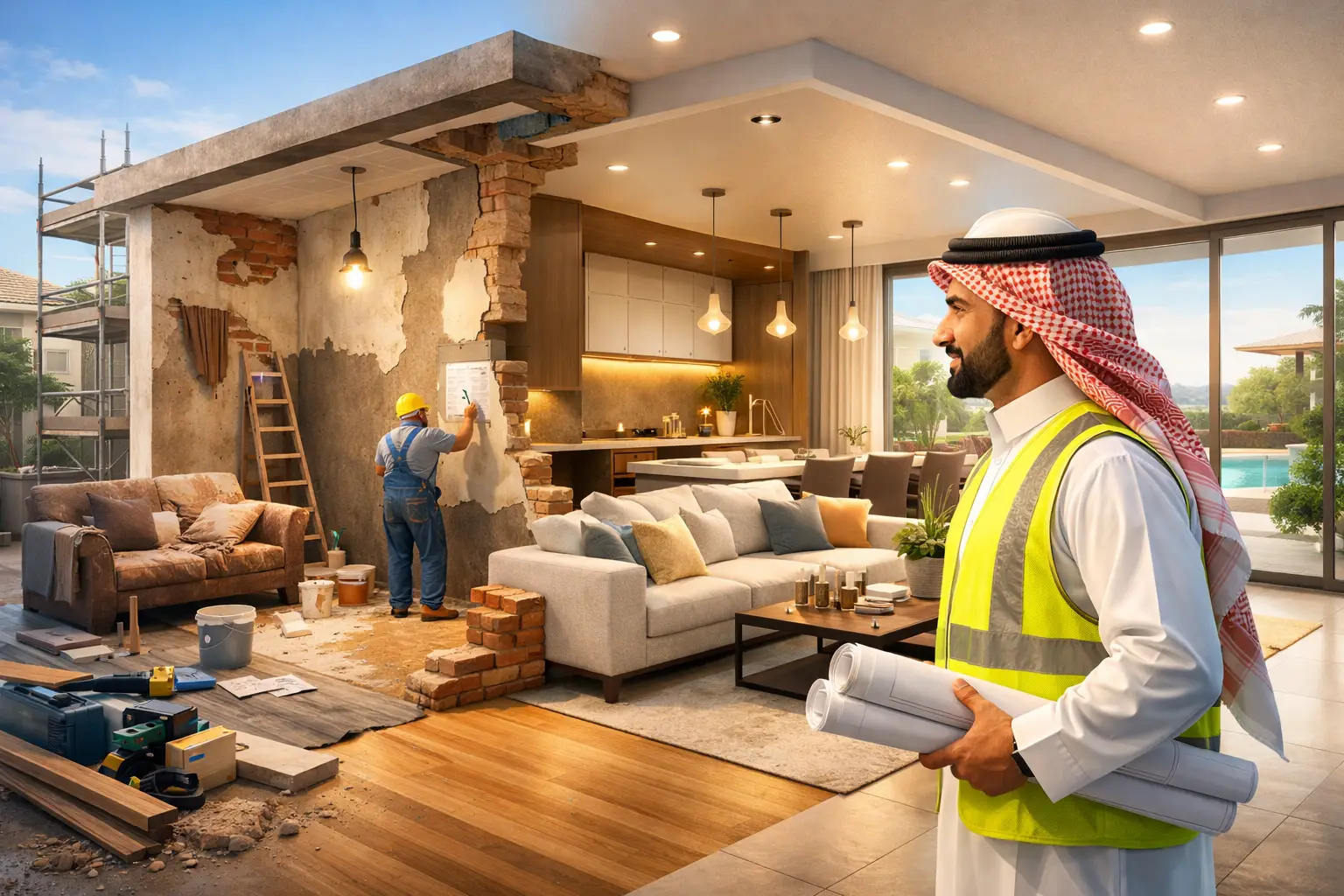 ترميم منازل باحتراف يرفع القيمة والراحة