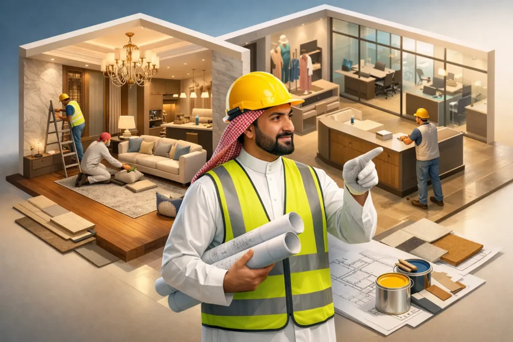 دليل التشطيب التجاري الكامل للمشاريع الناجحة
