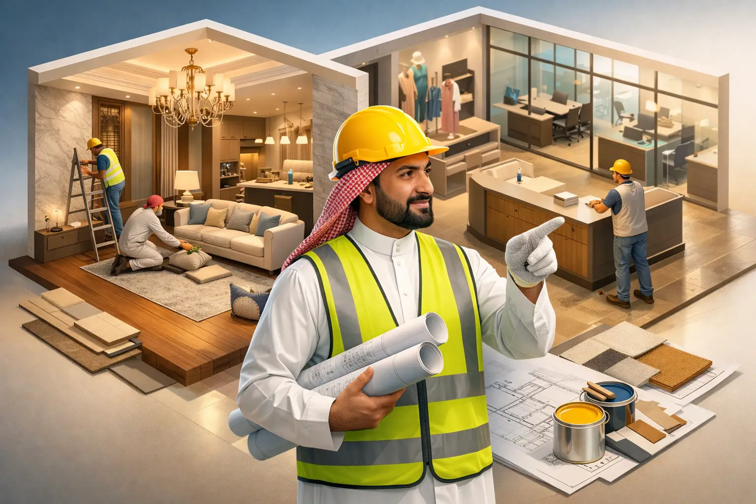 دليل التشطيب التجاري الكامل للمشاريع الناجحة