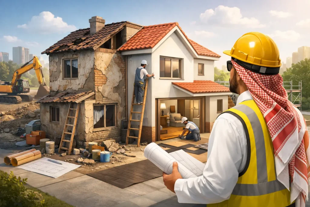 كيفية ترميم منزل قديم دون هدر الميزانية والوقت