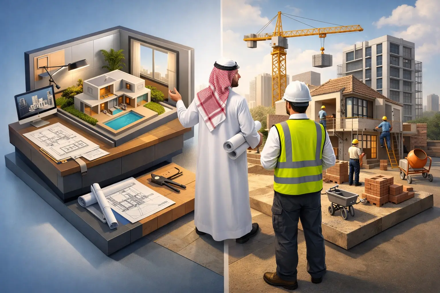 مكتب هندسي أم شركة تنفيذ؟ القرار الأصح