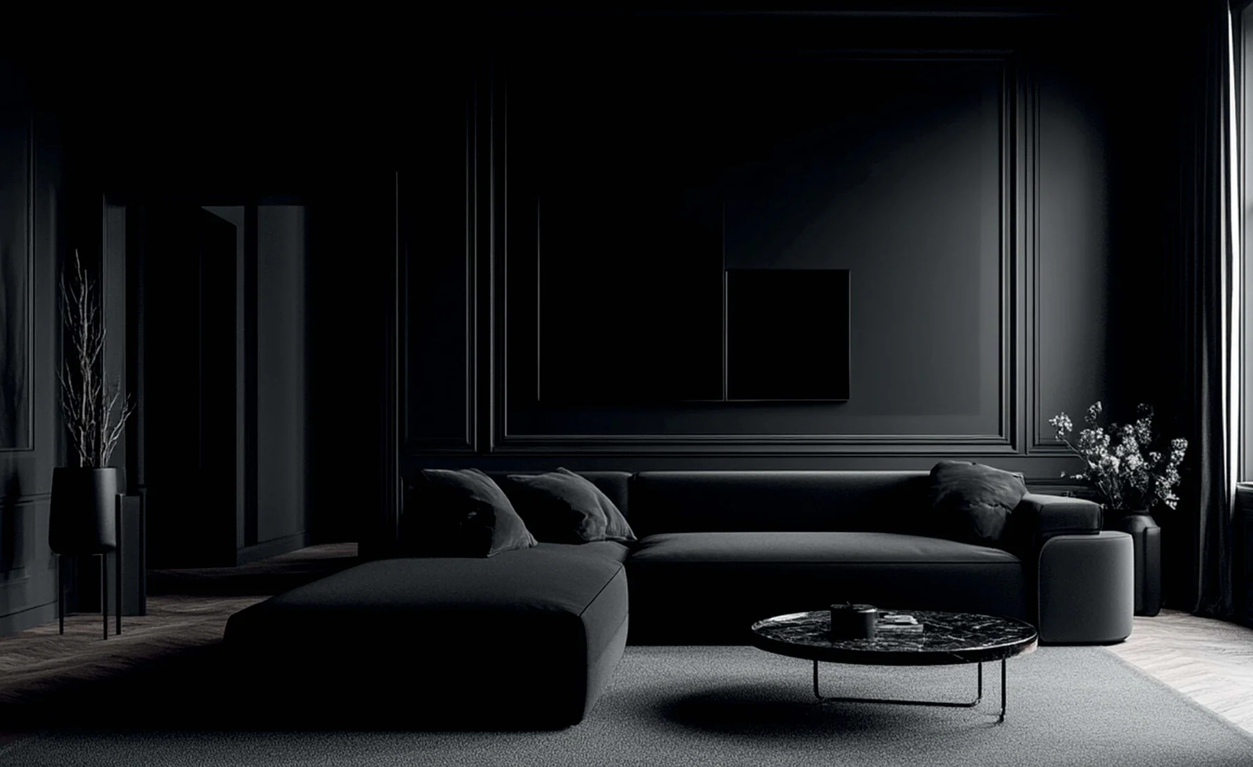 Dark panelled interior, Lamasat Al Jazeera portfolio