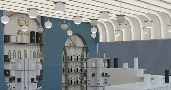 Blue Arch — Commercial Fit-out — Lamasat Al Jazeera interior design project in Riyadh, Saudi Arabia