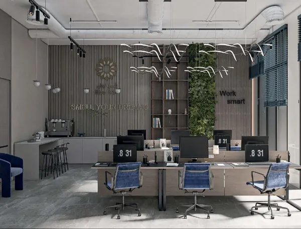 Blue Arch — Office — Lamasat Al Jazeera interior design project in Riyadh, Saudi Arabia