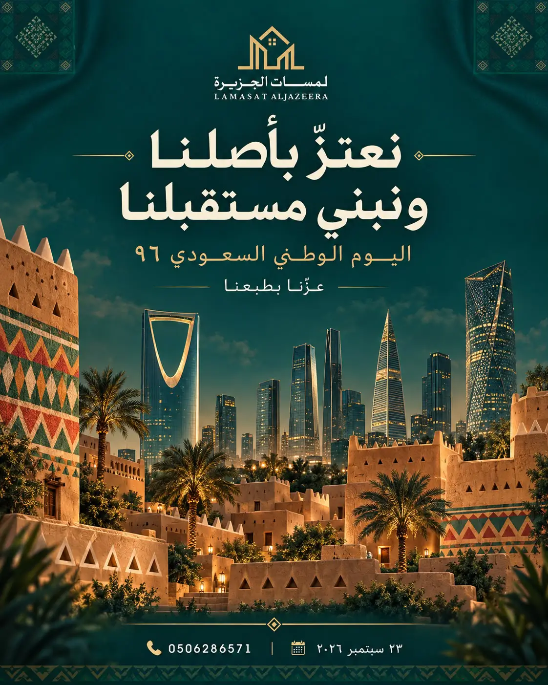 اليوم الوطني السعودي 96 - لمسات الجزيرة